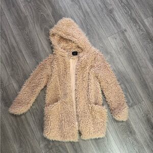 Love Tree Teddy Jacket in Light Pink